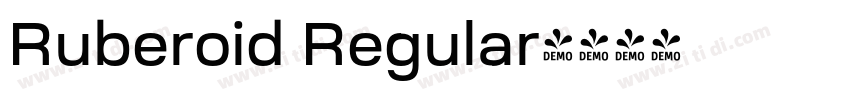 Ruberoid Regular字体转换